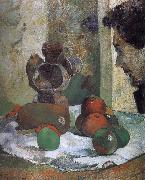 Paul Gauguin There is still life portrait side of the lava china oil painting artist